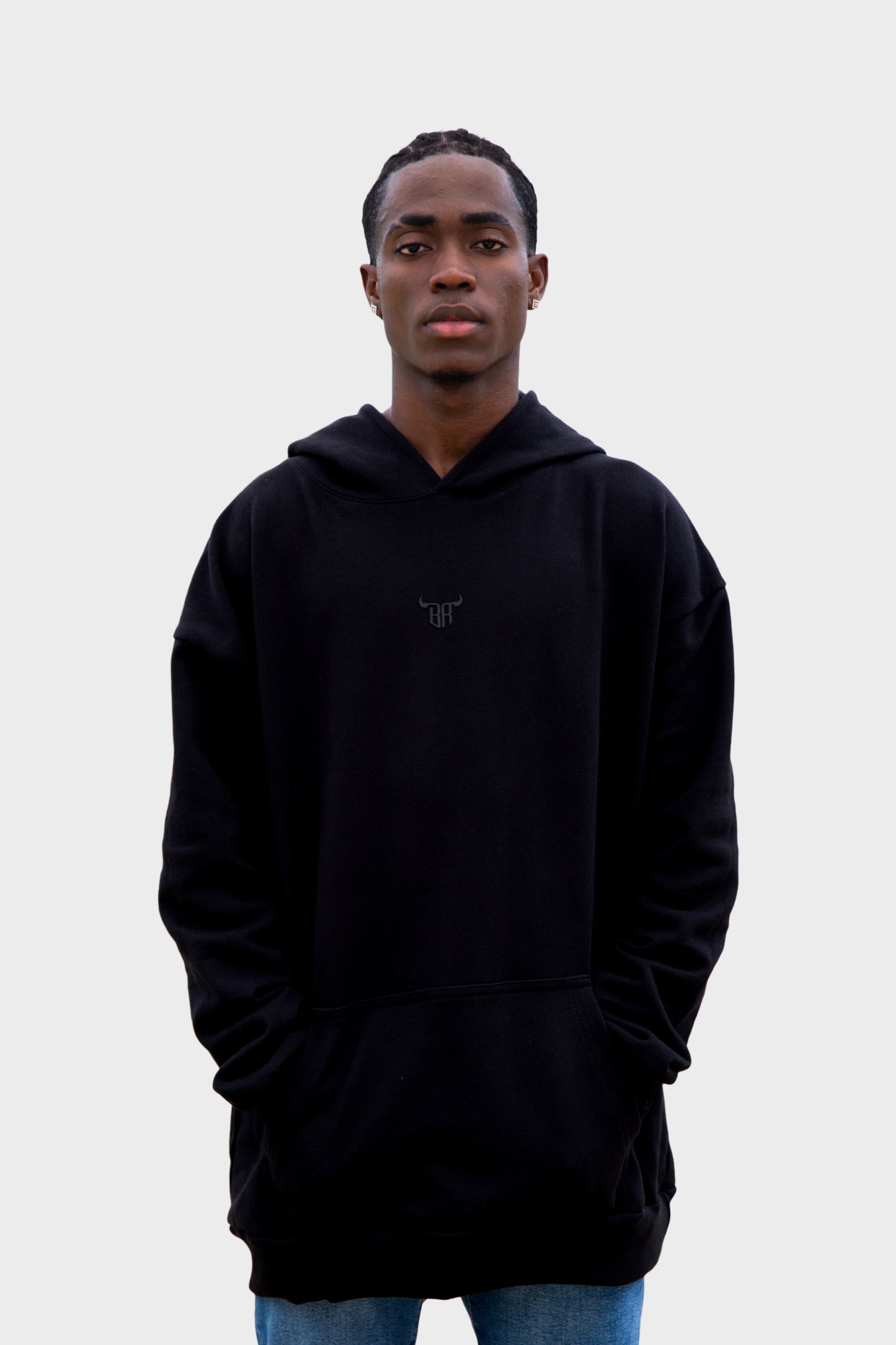 Hoodie Classic black Estampado negro