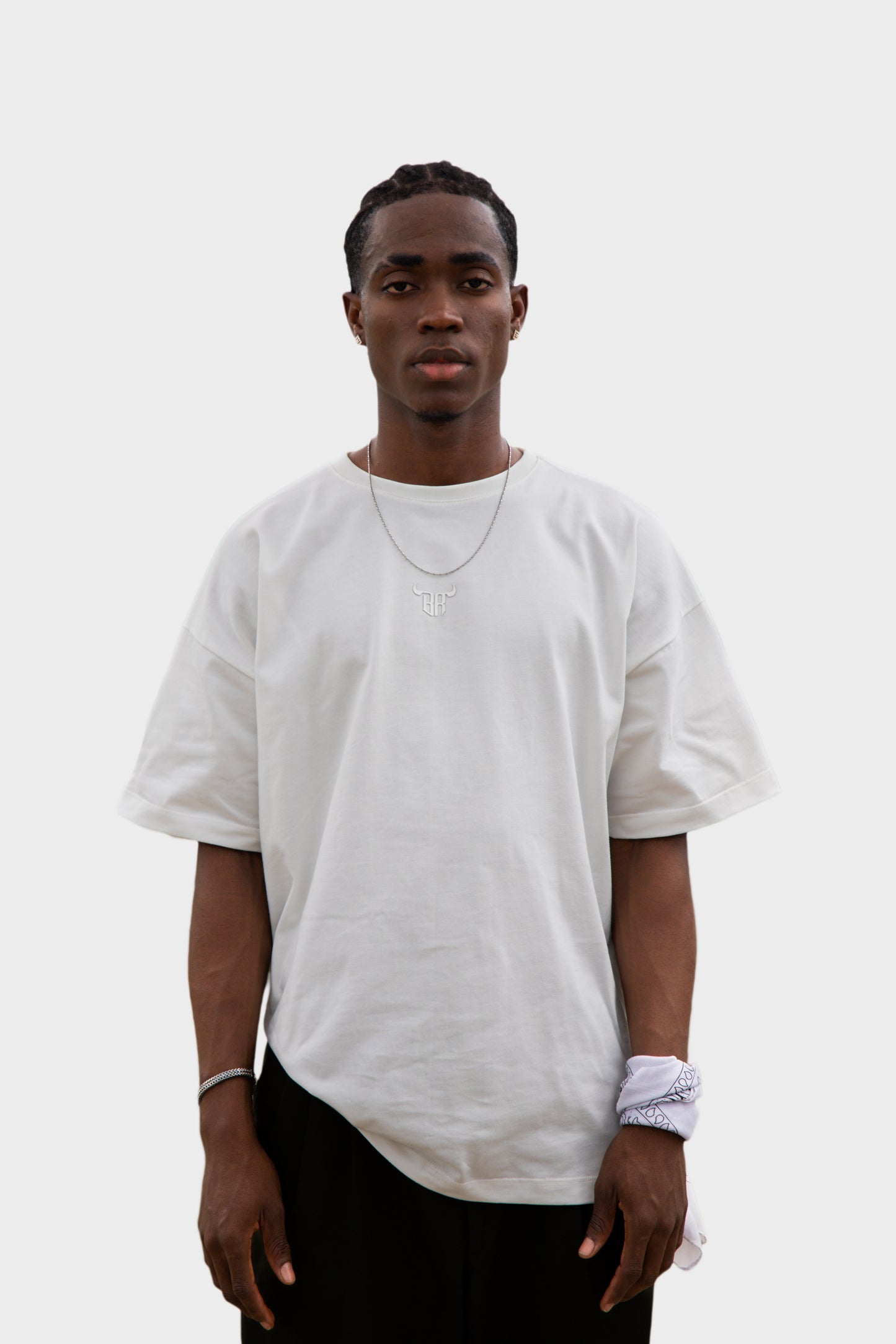 Camiseta Classic Cream Estampado blanco